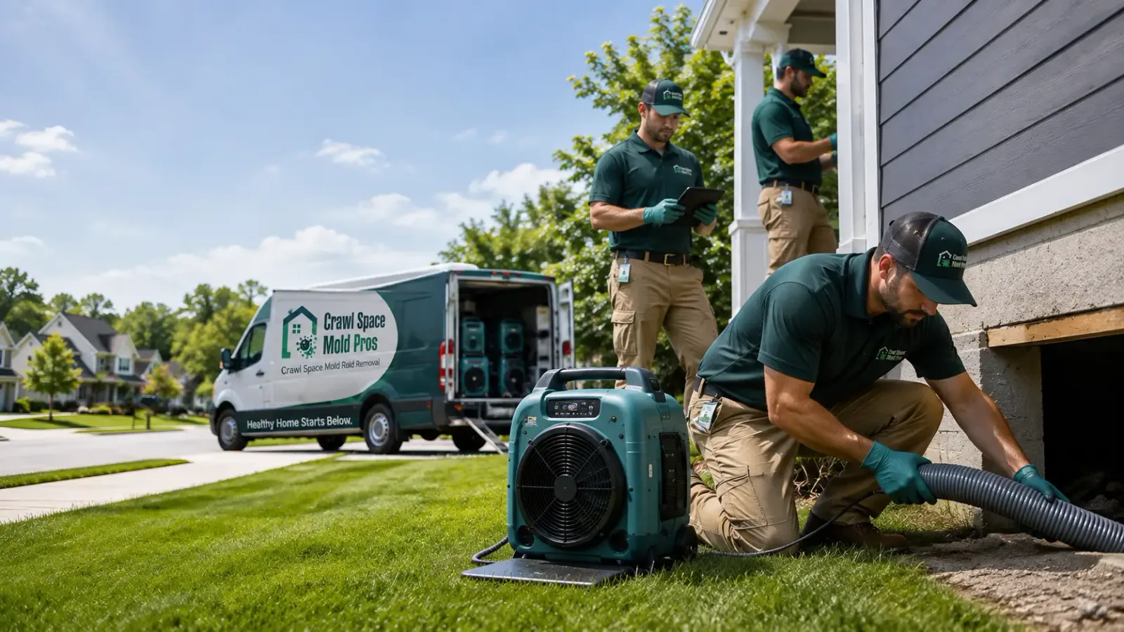 Crawl Space Mold Removal in Milford, KS